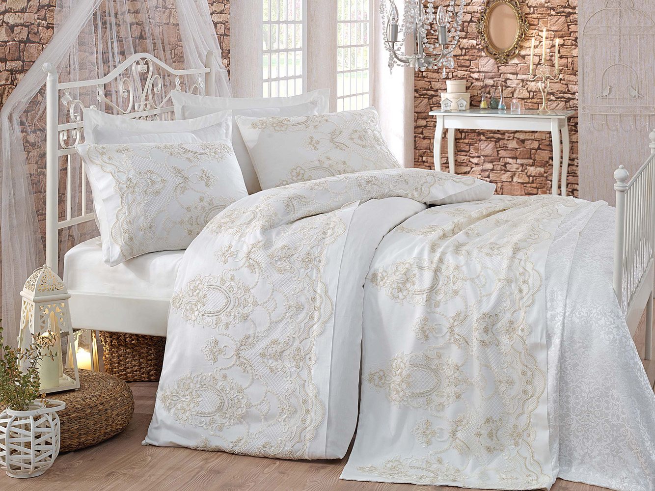 Bettwasche Set Mit Tagesdecke Unvergessliche Hochzeitsnacht Versal